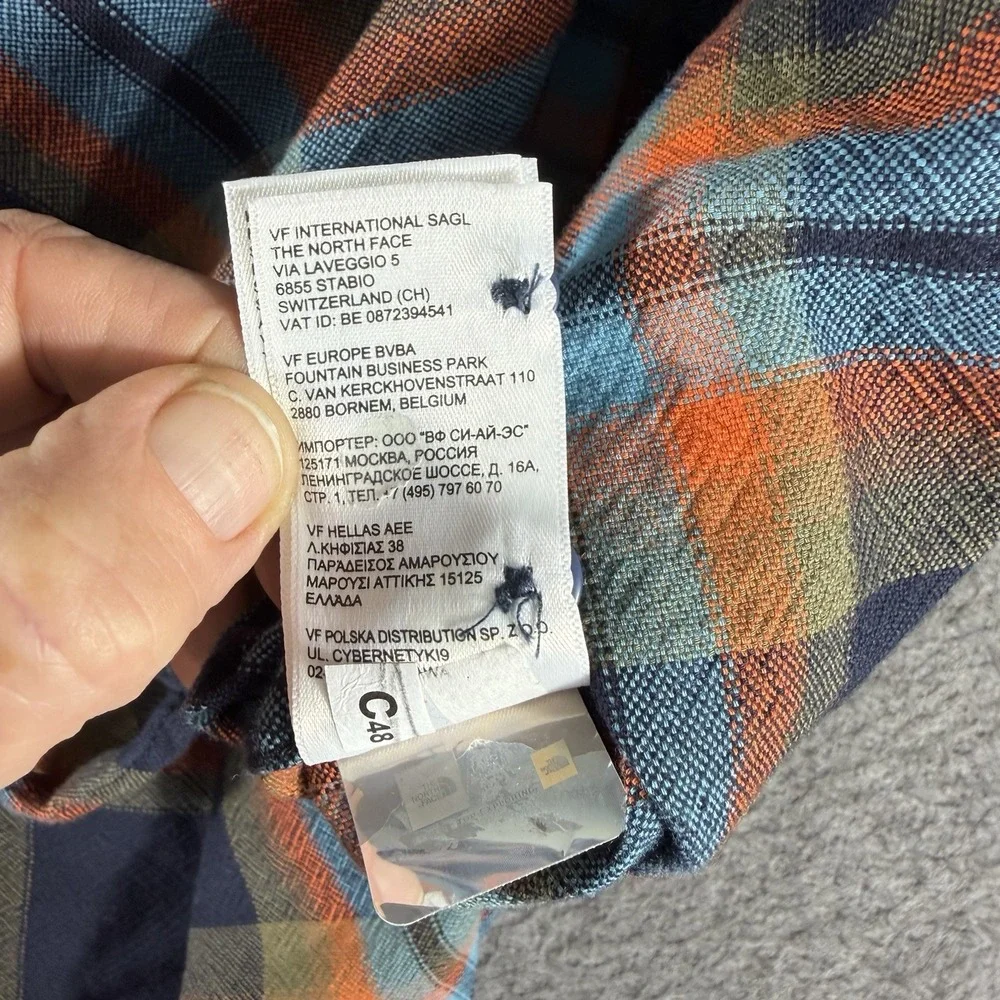 The North Face Hayden Pass 2.0 Plaid Long Sleeve Shirt Men's Size XXL Gorpcore